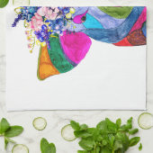 Niedliche und farbenfrohe Blumenkochentücher Geschirrtuch (Gefaltet)