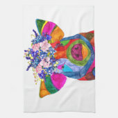 Niedliche und farbenfrohe Blumenkochentücher Geschirrtuch (Vertikal)