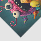 Niedliche und farbenfrohe Bonbons Seidenpapier (Ausschnitt)