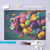 Niedliche und farbenfrohe Bonbons Seidenpapier (Handwerk)