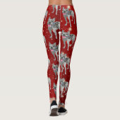 Niedliche und farbenfrohe Boston Terrier Leggings (Rückseite)