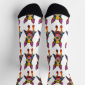 Niedliche und farbenfrohe Boston Terrier Socks Socken (Oben)