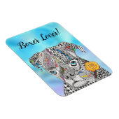 Niedliche und farbenfrohe Boxer Magnet 3"x4" (Rechte Seite)