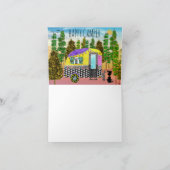 Niedliche und farbenfrohe Camper Grußkarte Dankeskarte (Innenseite)