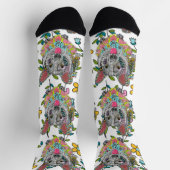Niedliche und farbenfrohe Cardigan Welsh Corgi Soc Socken (Oben)