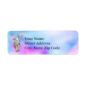 Niedliche und farbenfrohe Cat Address Labels (Vorne)