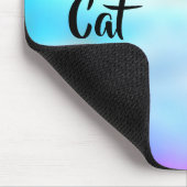 Niedliche und farbenfrohe Cat Lady Mouse Pad Mousepad (Ecke)