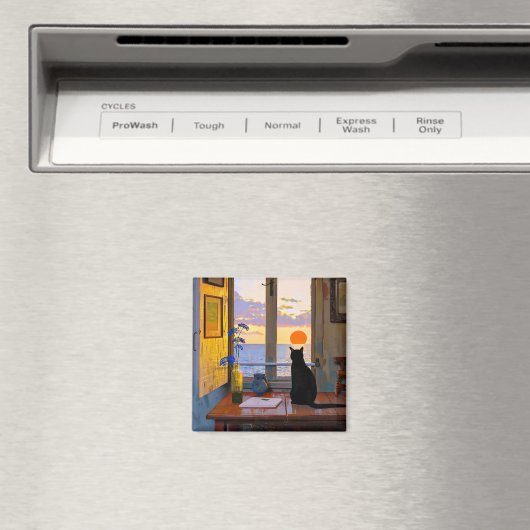 Niedliche und farbenfrohe Cat Lover Magnet (In Situ (Geschirrspüler))