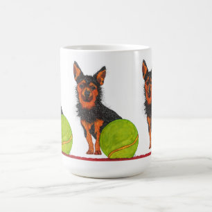 Niedliche und farbenfrohe Chorkie-Hunde-Tasse Kaffeetasse