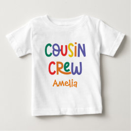 Niedliche und farbenfrohe Cousin-Crew mit Namen Baby T-shirt