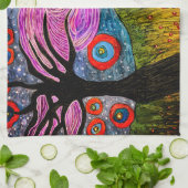 Niedliche und farbenfrohe Dog Küchentücher (Gefaltet)