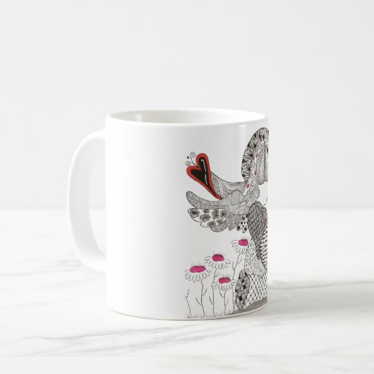 Niedliche und farbenfrohe Engel-Tasse Kaffeetasse (Vorderseite Links)