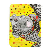 Niedliche und farbenfrohe englische Bulldog Magnet (Vertikal)