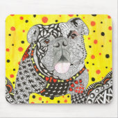 Niedliche und farbenfrohe englische Bulldog-Mousep Mousepad (Vorne)