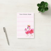 Niedliche und farbenfrohe Flamingo-Notizen Post-it Klebezettel (Büro)