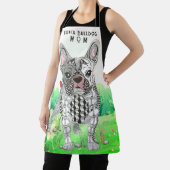 Niedliche und farbenfrohe französische Bulldog-Sch Schürze (InSitu)