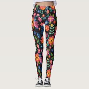 niedliche und farbenfrohe Frühlingsblumen Leggings