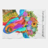 Niedliche und farbenfrohe Funny Goat Küchentuch (Horizontal)