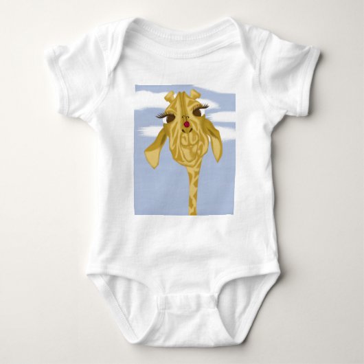 Niedliche und farbenfrohe Giraffe Baby Strampler (Vorderseite)