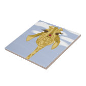 Niedliche und farbenfrohe Giraffe Fliese (Seite)