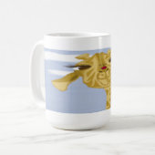 Niedliche und farbenfrohe Giraffe Kaffeetasse (Vorderseite Links)