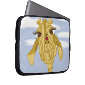 Niedliche und farbenfrohe Giraffe Laptopschutzhülle (Vorne Rechts)