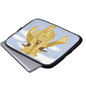 Niedliche und farbenfrohe Giraffe Laptopschutzhülle (Vorne Knopf)