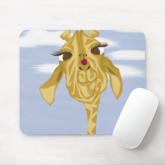 Niedliche und farbenfrohe Giraffe Mousepad (Mit Mouse)