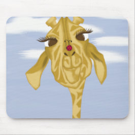 Niedliche und farbenfrohe Giraffe Mousepad
