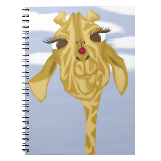 Niedliche und farbenfrohe Giraffe Notizblock (Vorderseite)