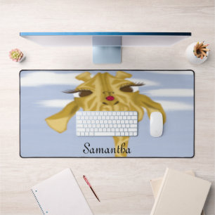 Niedliche und farbenfrohe Giraffe Schreibtischunterlage