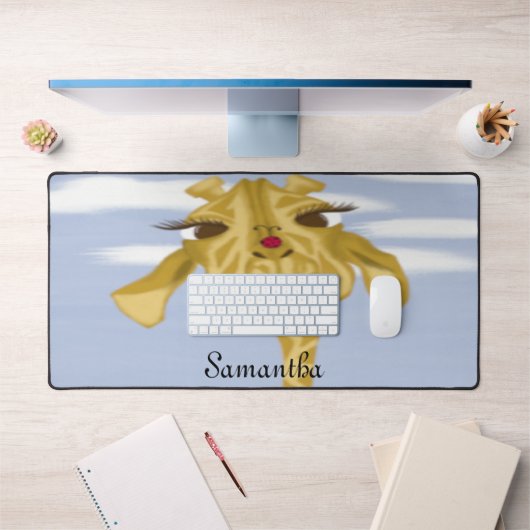 Niedliche und farbenfrohe Giraffe Schreibtischunterlage (Büro 1)