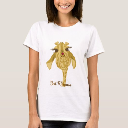 Niedliche und farbenfrohe Giraffe T-Shirt (Vorderseite)