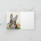 Niedliche und farbenfrohe Grußkarte des deutschen  Dankeskarte (Innenseite)