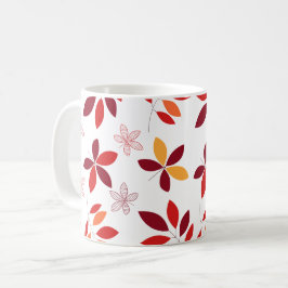 Niedliche und farbenfrohe Herbstlaube Muster Kaffeetasse