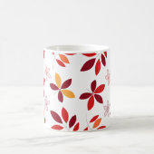 Niedliche und farbenfrohe Herbstlaube Muster Kaffeetasse (Mittel)