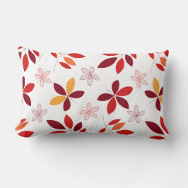 Niedliche und farbenfrohe Herbstlaube Muster Lendenkissen