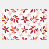 Niedliche und farbenfrohe Herbstlaube Muster Set 3 Geschenkpapier Set (Vorderseite 2)