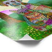 Niedliche und farbenfrohe Hunde- und Katzen-Adopti Fotodruck (Ecke)