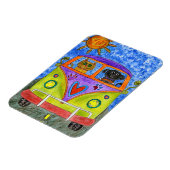 Niedliche und farbenfrohe Hunde und Katzen-Magnet Magnet (Linke Seite)