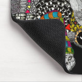 Niedliche und farbenfrohe Hunde und Katzen-Mousepa Mousepad (Ecke)