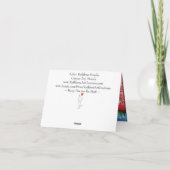 Niedliche und farbenfrohe Hunderettungskarte Dankeskarte (Rückseite)