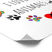 Niedliche und farbenfrohe I Liebe Tiere Poster 8X1 (Ecke)