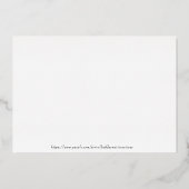 Niedliche und farbenfrohe Igel Grußkarte Folieneinladung (Rückseite)