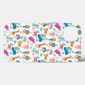 Niedliche und farbenfrohe Jungtiermuster Case-Mate iPhone Hülle (Rückseite (Horizontal))