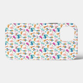 Niedliche und farbenfrohe Jungtiermuster Case-Mate iPhone Hülle (Rückseite (Horizontal))