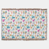 Niedliche und farbenfrohe Jungtiermuster Decke (Vorderseite)