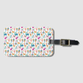Niedliche und farbenfrohe Jungtiermuster Gepäckanhänger (Vorderseite (Horizontal))