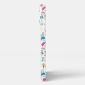 Niedliche und farbenfrohe Jungtiermuster iPhone Hülle (Linke Seite)