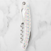 Niedliche und farbenfrohe Jungtiermuster Kellnermesser (Vorderseite)